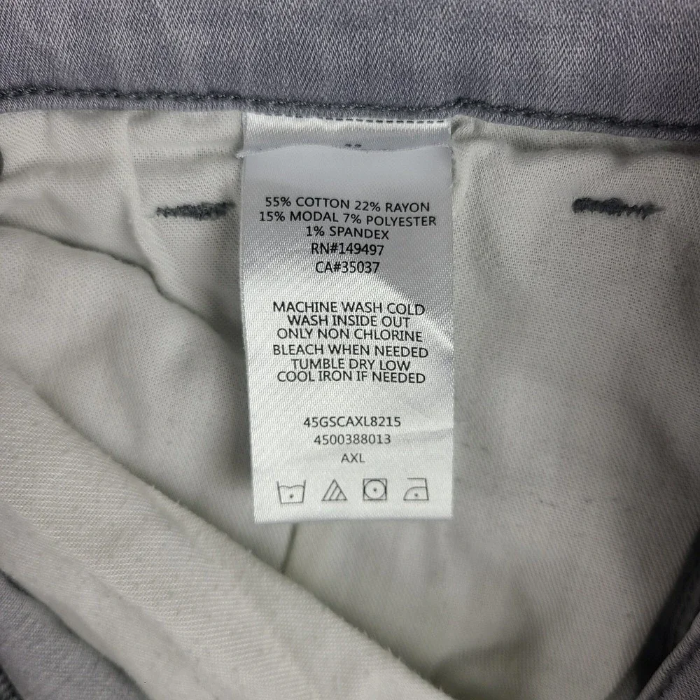 Joe's‎ Jeans Mens 33x29 Gray Slim Straight Light Wash Denim HEMMED